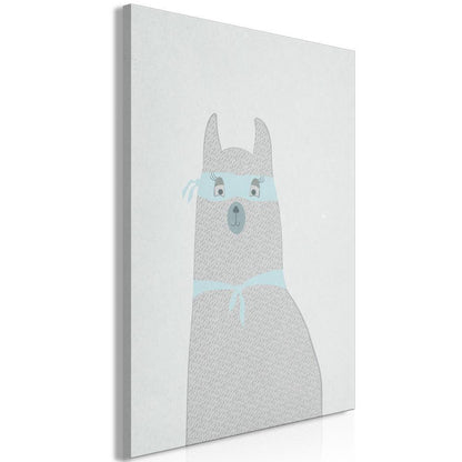 Canvas Print - Mysterious Lama (1 Part) Vertical-ArtfulPrivacy-Wall Art Collection