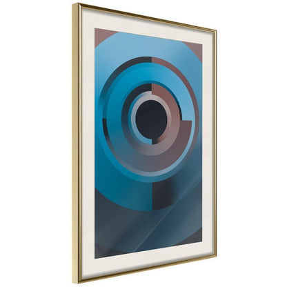 Abstract Poster Frame - Original Spyhole-artwork for wall with acrylic glass protection