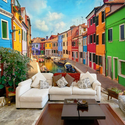 Wall Mural - Colorful Canal in Burano