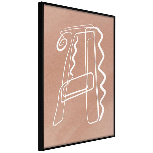 Abstract Poster Frame - Unity in Disarray-artwork for wall with acrylic glass protection