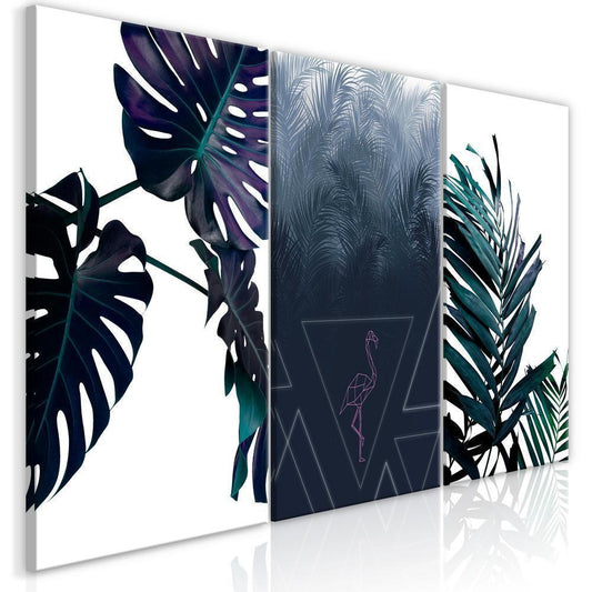 Canvas Print - Cool Leaves (3 Parts)-ArtfulPrivacy-Wall Art Collection