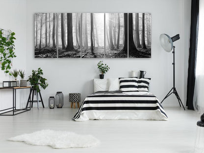 Canvas Print - Monochrome Forest-ArtfulPrivacy-Wall Art Collection