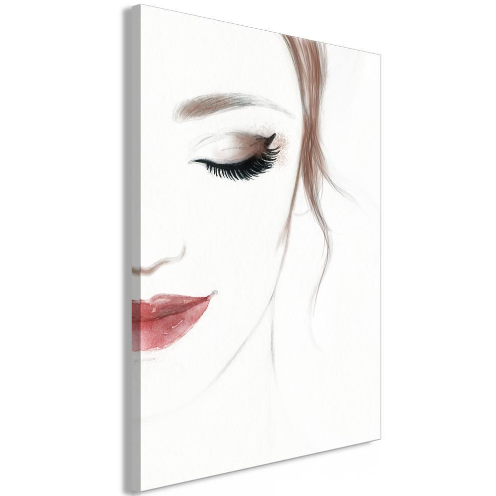 Canvas Print - Delicate Beauty (1 Part) Vertical-ArtfulPrivacy-Wall Art Collection