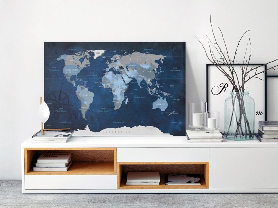 Canvas Print - Dark Blue World