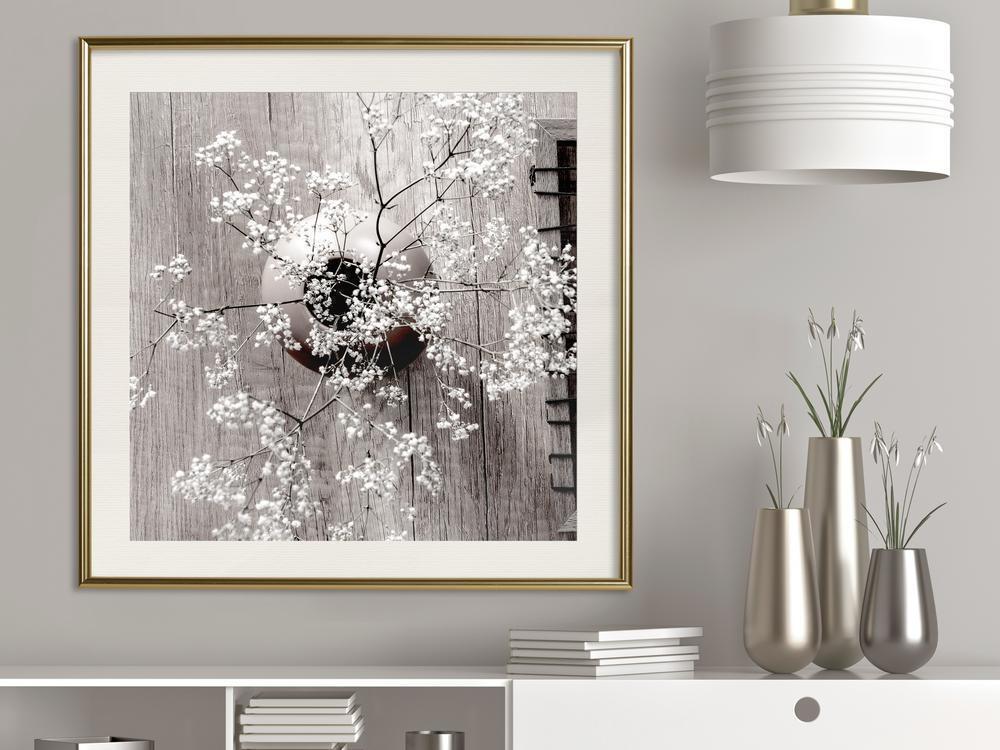 Botanical Wall Art - Reminiscence of Spring (Square)-artwork for wall with acrylic glass protection