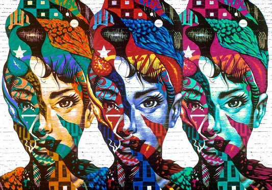 Wall Mural - Colorful Faces