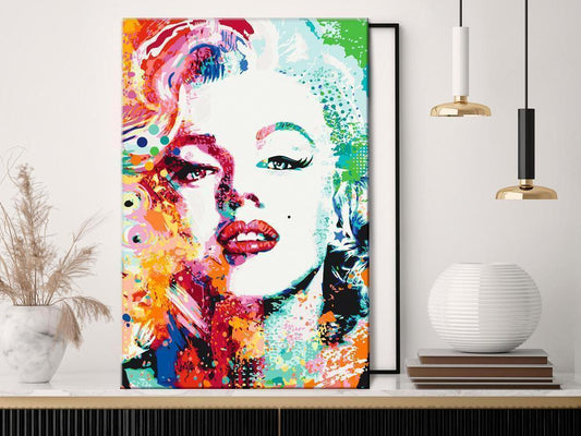 Start learning Painting - Paint By Numbers Kit - Charming Marilyn - new hobby