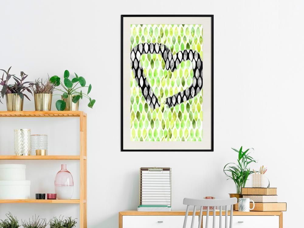 Abstract Poster Frame - I Love Limes-artwork for wall with acrylic glass protection