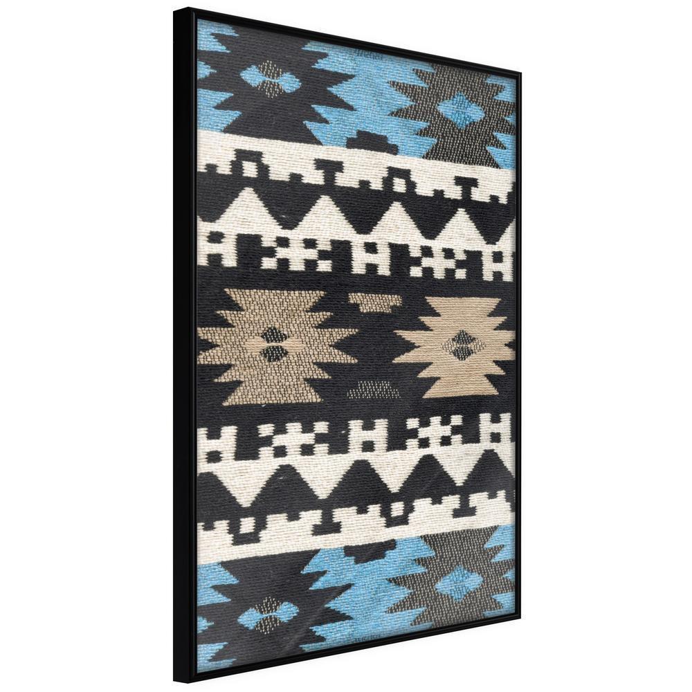 Abstract Poster Frame - Tribal Patterns-artwork for wall with acrylic glass protection