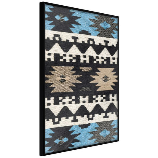 Abstract Poster Frame - Tribal Patterns-artwork for wall with acrylic glass protection