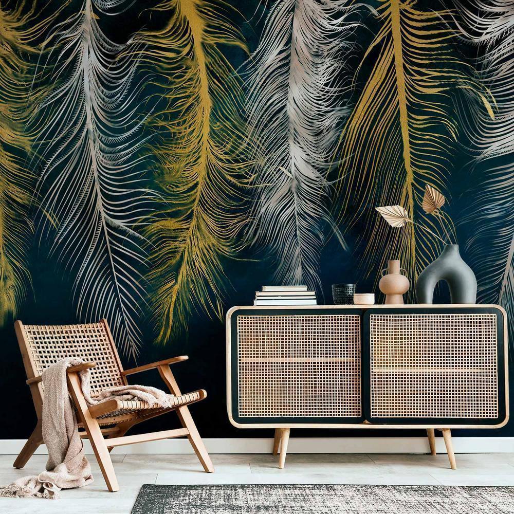 Wall Mural - Gilded Feathers