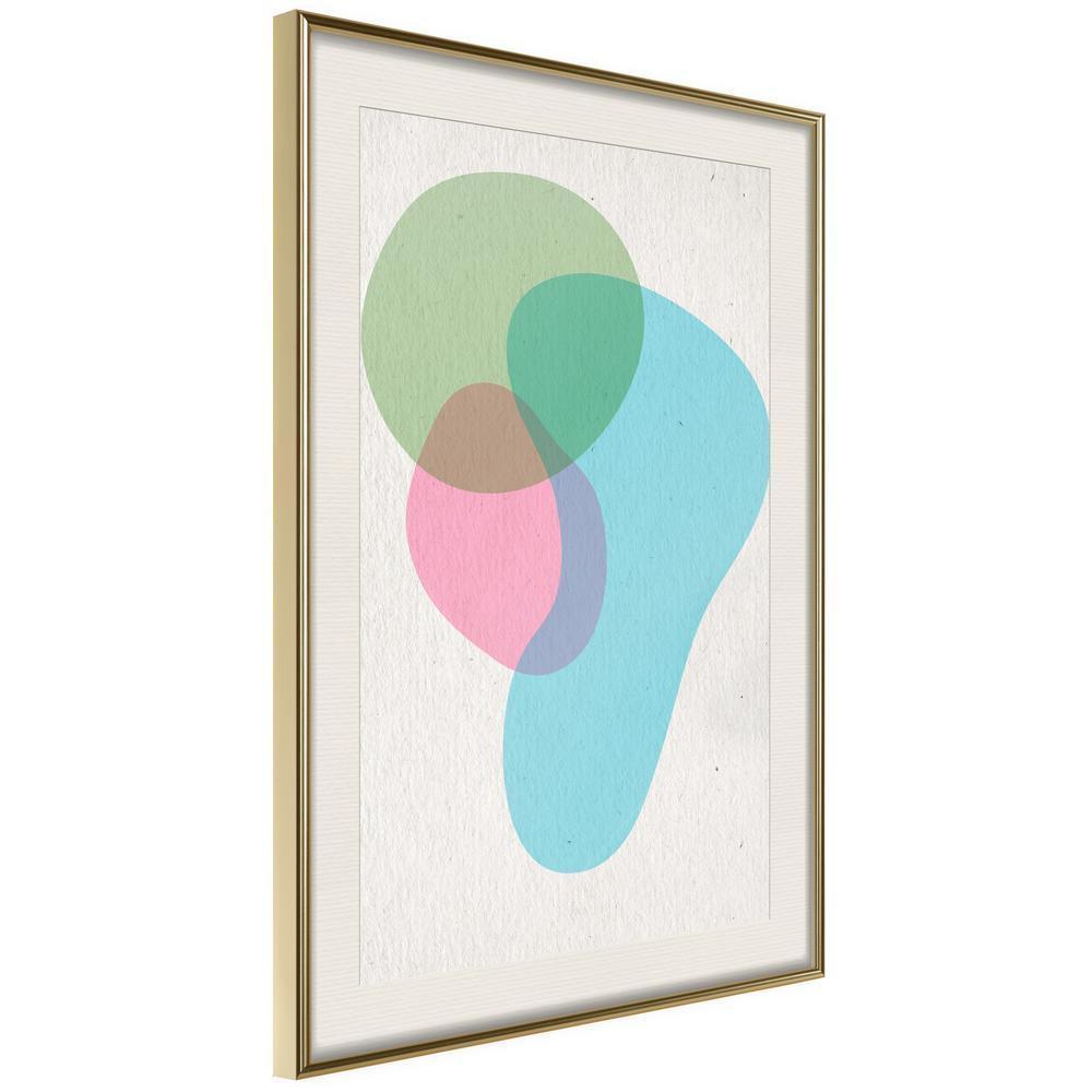 Abstract Poster Frame - Pastel Sets III-artwork for wall with acrylic glass protection