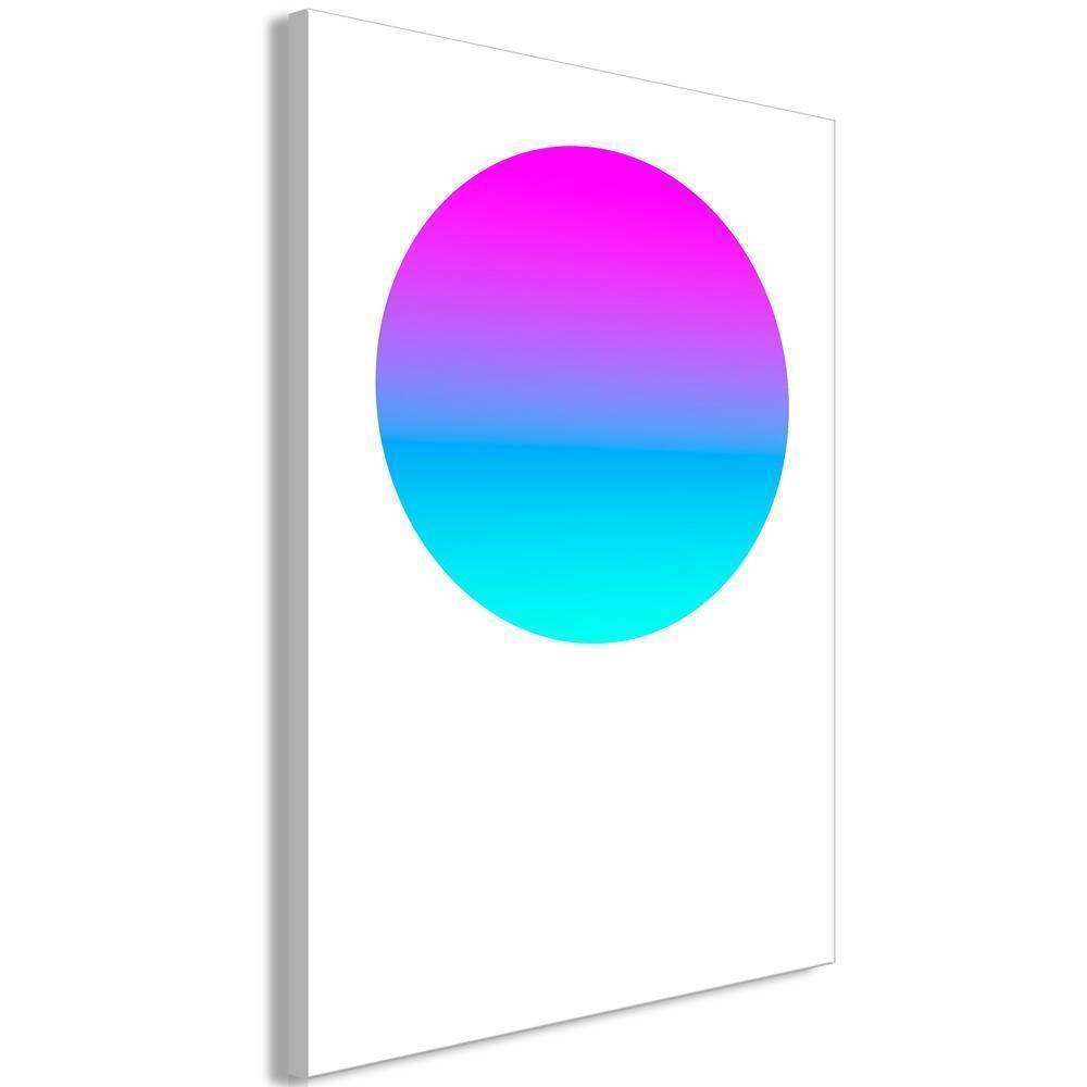 Canvas Print - Colourful Circle (1 Part) Vertical-ArtfulPrivacy-Wall Art Collection