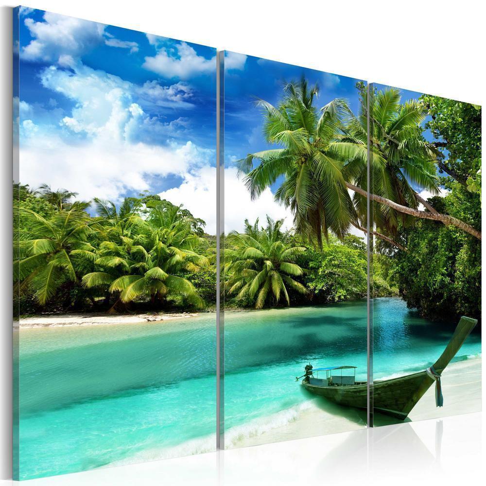 Canvas Print - On The Island Of Dreams-ArtfulPrivacy-Wall Art Collection