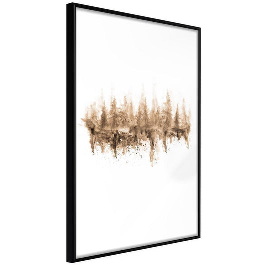 Botanical Wall Art - Reflection in Water-artwork for wall with acrylic glass protection