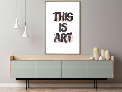 Typography Framed Art Print - Art-artwork for wall with acrylic glass protection