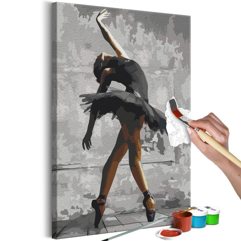 Start learning Painting - Paint By Numbers Kit - Ballerina Pose - new hobby