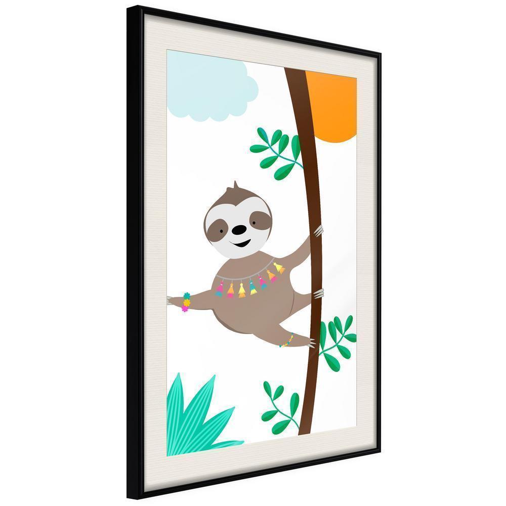 Nursery Room Wall Frame - Lazy Life-artwork for wall with acrylic glass protection