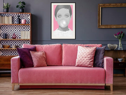 Wall Decor Portrait - Twiggy-artwork for wall with acrylic glass protection