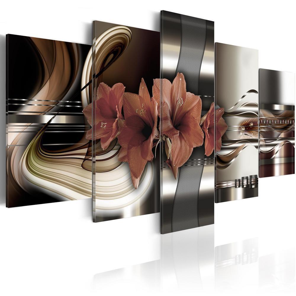 Canvas Print - Abstraction and Amaryllis-ArtfulPrivacy-Wall Art Collection