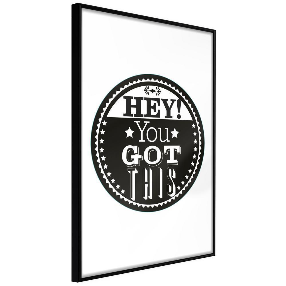Motivational Wall Frame - You Got This-artwork for wall with acrylic glass protection