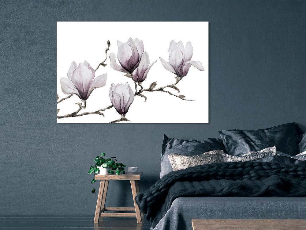 Canvas Print - Painted Magnolias (1 Part) Wide