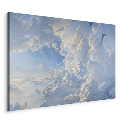 Impression sur toile - Le soleil révèle les secrets des nuages ​​: des images spectaculaires dans le ciel