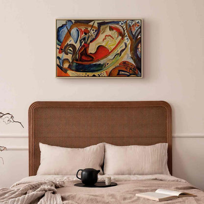 Canvas Print - Nackte Mädchen in der Barke (August Macke)