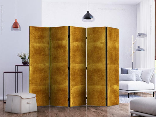 Decorative partition-Room Divider - Golden Cage II-Folding Screen Wall Panel by ArtfulPrivacy