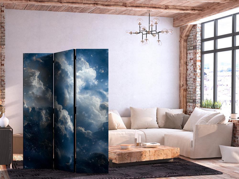 Room Divider - Astronomical Wonders: Clouds and Stars in Harmonious Combination