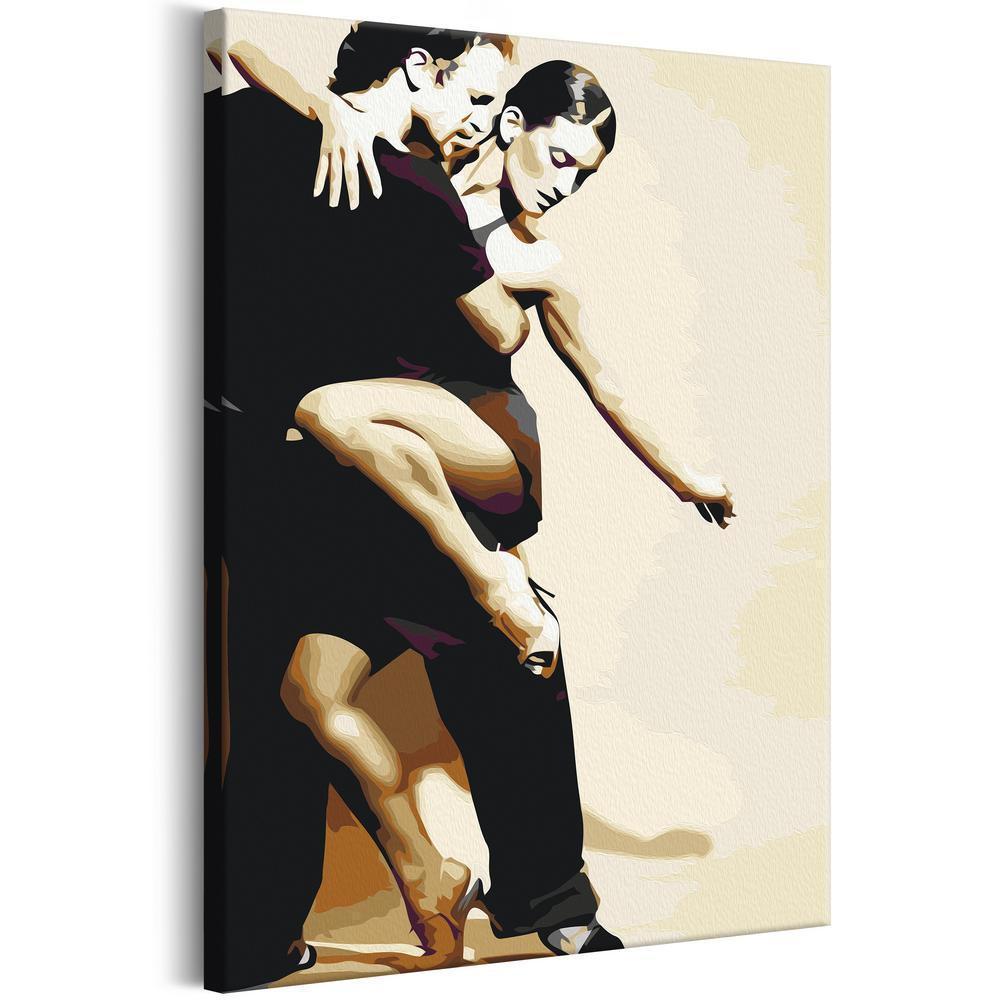 Start learning Painting - Paint By Numbers Kit - Sensual Couple - new hobby