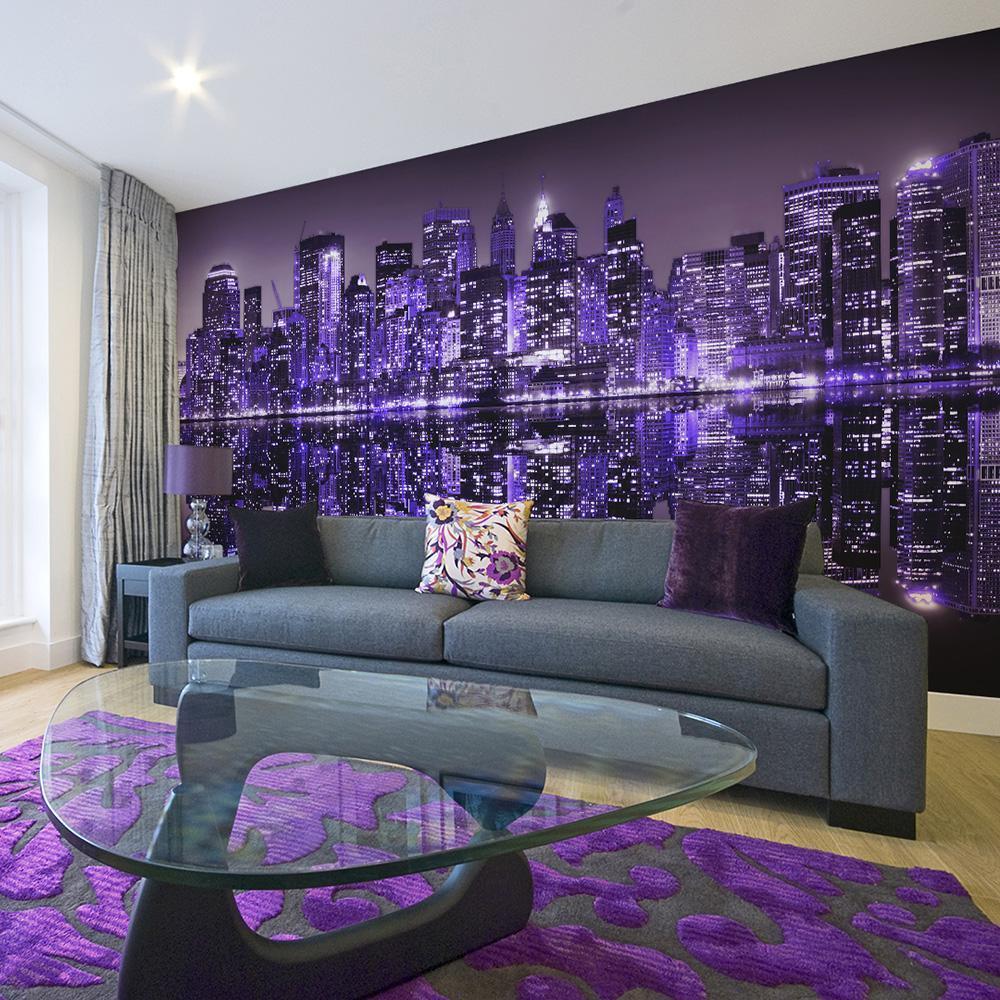 Wall Mural - American violet-Wall Murals-ArtfulPrivacy