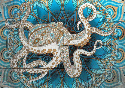 Wall Mural - Zen Octopus-Wall Murals-ArtfulPrivacy