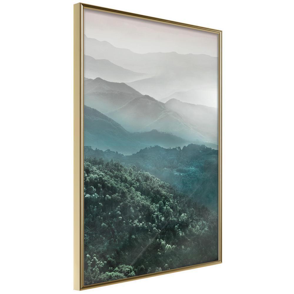 Framed Art - Natural Gradient II-artwork for wall with acrylic glass protection