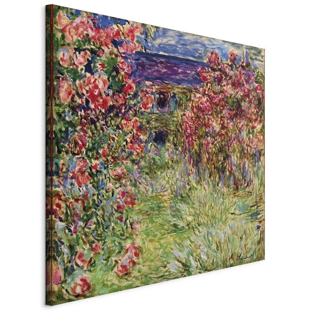 Canvas Print - La maison dans les roses (Claude Monet)