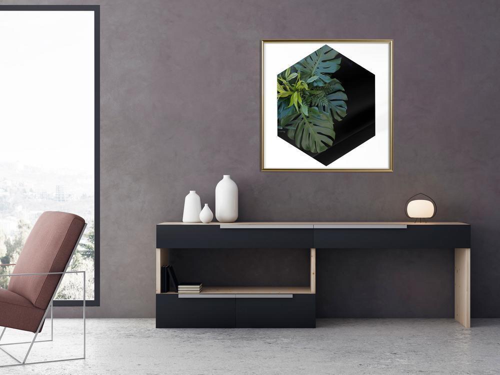 Botanical Wall Art - Cell of Jungle-artwork for wall with acrylic glass protection