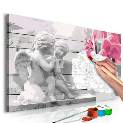 Start learning Painting - Paint By Numbers Kit - Angels (Pink Orchid) - new hobby