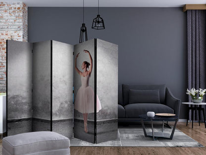 Room Divider - Ballerina in Degas paintings style II- A 5 Panel Folding Screen For Living rooms, bedrooms or home office, decorative folding screen made with wood and canvas