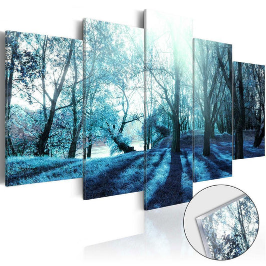 Durable Plexiglas Decorative Print - Acrylic Print - Blue Glade - ArtfulPrivacy