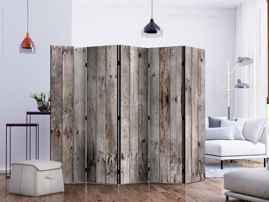 Decorative partition-Room Divider - Century Wood II-Folding Screen Wall Panel by ArtfulPrivacy