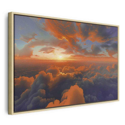 Canvas Print - When Dawn Tickles the Clouds: A Spectacle of Colors on the Morning Sky