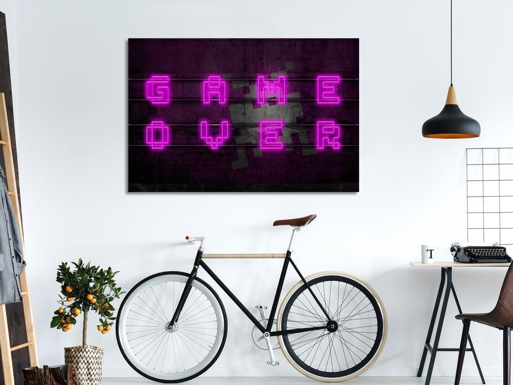 Canvas Print - Pink Neon (1 Part) Wide-ArtfulPrivacy-Wall Art Collection