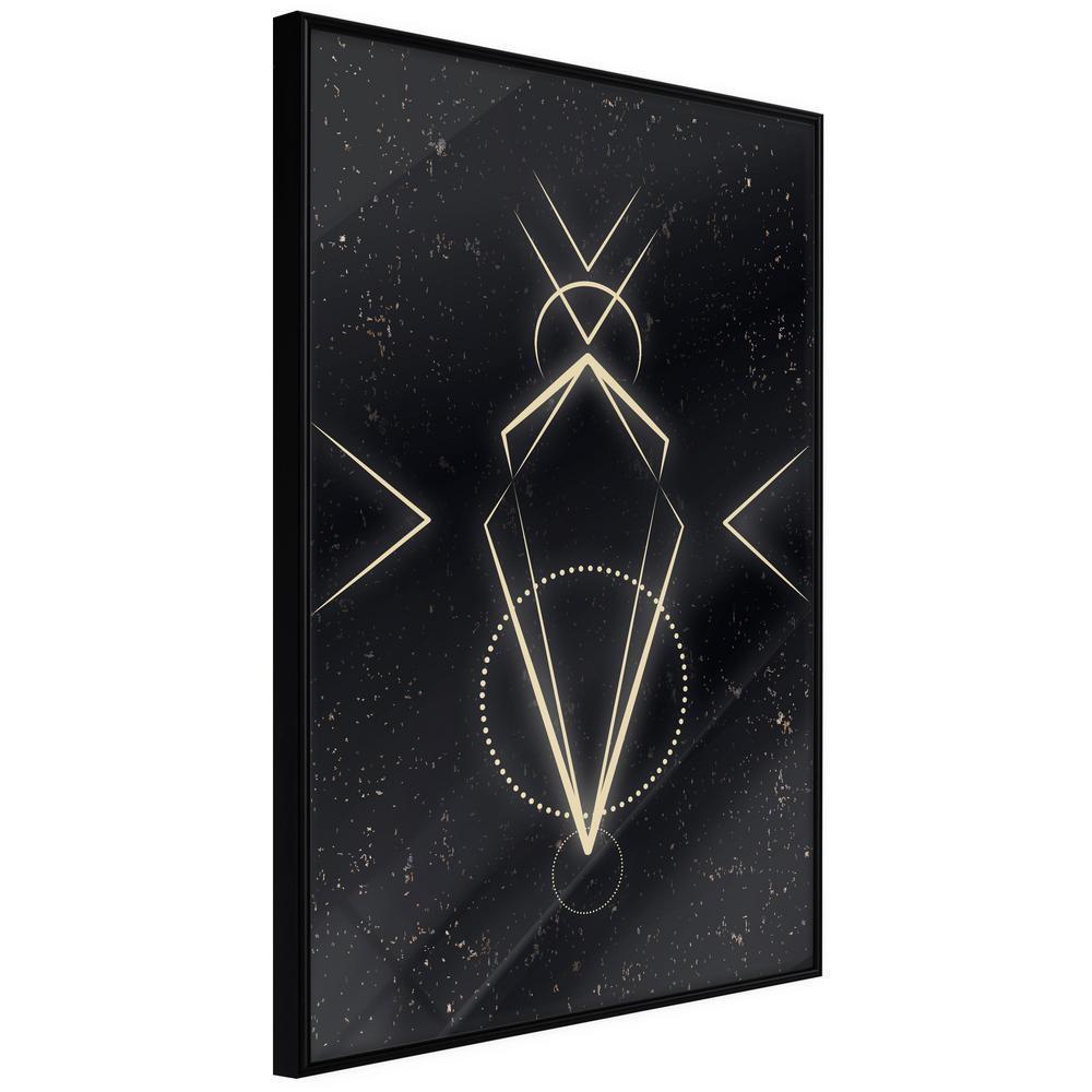 Abstract Poster Frame - First Contact-artwork for wall with acrylic glass protection