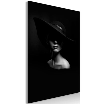 Canvas Print - Mysterious Woman (1 Part) Vertical-ArtfulPrivacy-Wall Art Collection