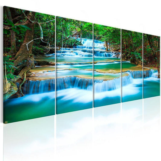 Canvas Print - Sapphire Waterfalls I-ArtfulPrivacy-Wall Art Collection