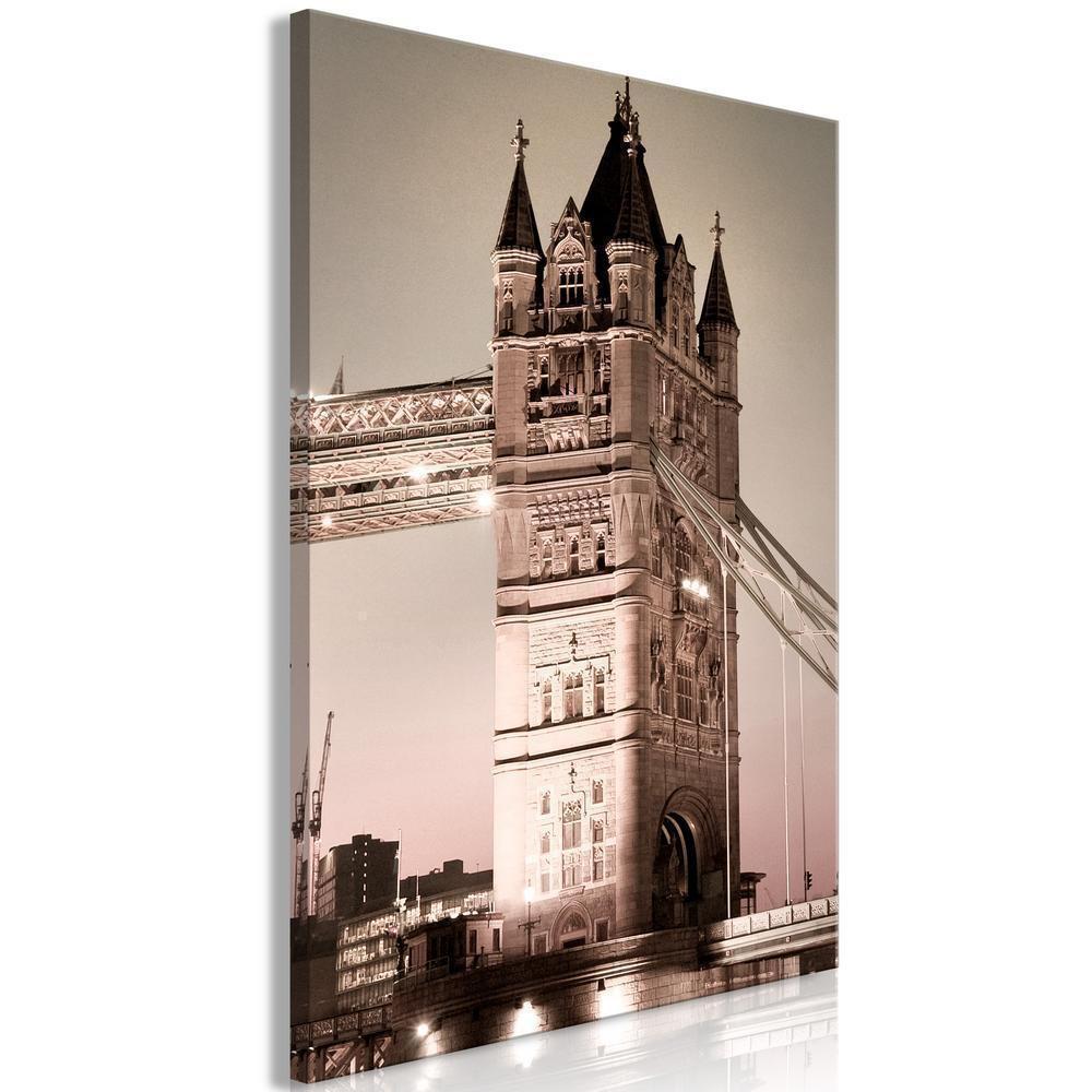 Canvas Print - London Bridge (1 Part) Vertical-ArtfulPrivacy-Wall Art Collection