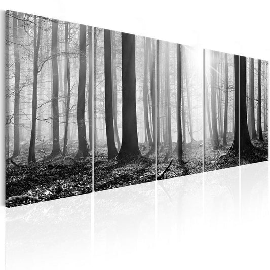 Canvas Print - Monochrome Forest-ArtfulPrivacy-Wall Art Collection
