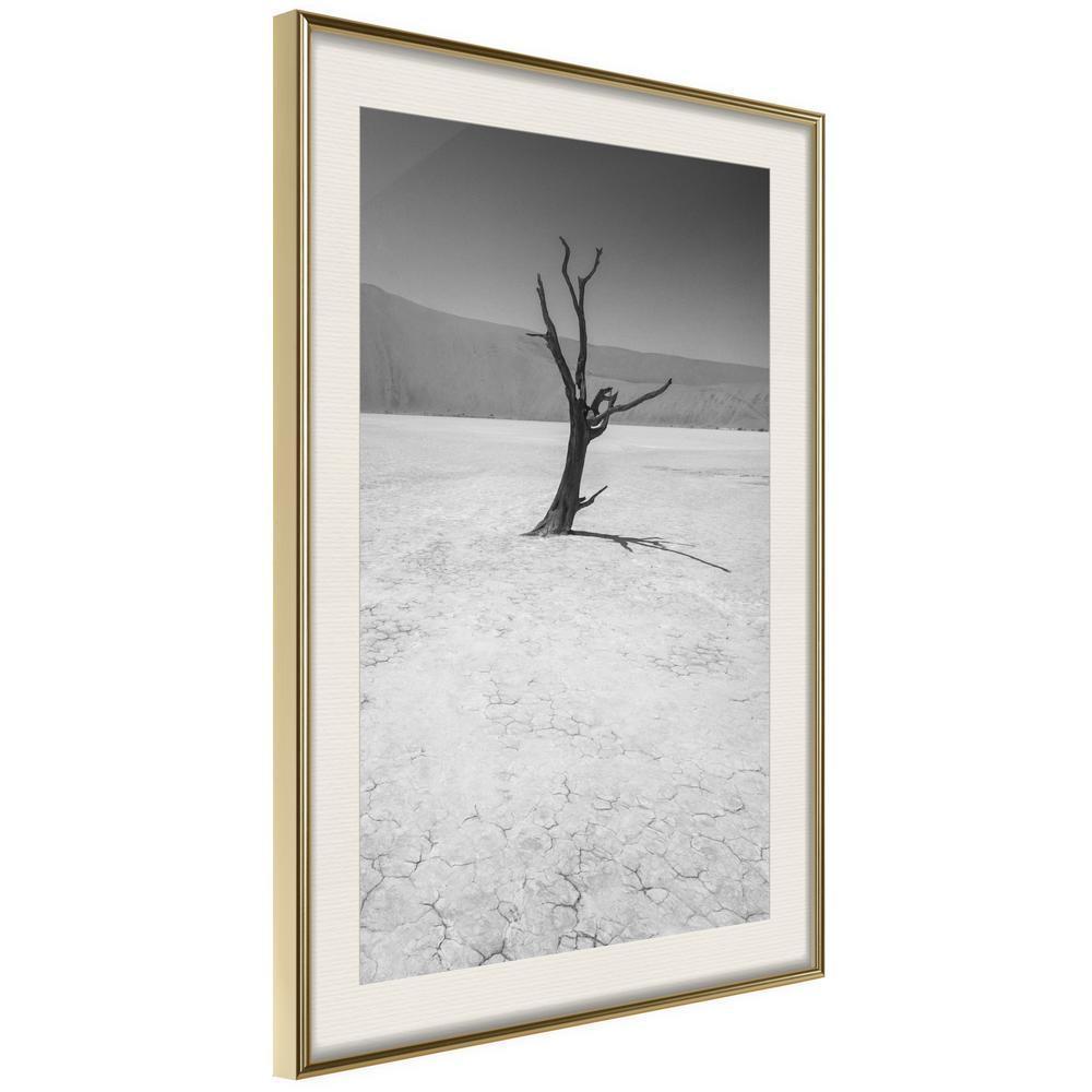 Black and white Wall Frame - Survivor-artwork for wall with acrylic glass protection
