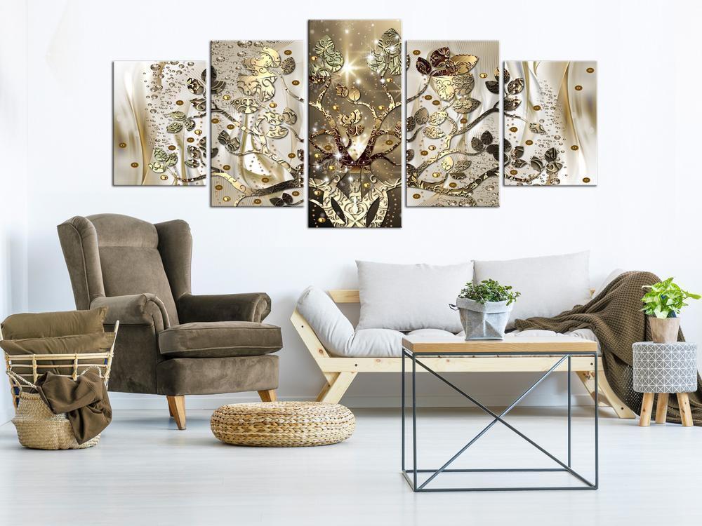 Canvas Print - Royal Tree (5 Parts) Wide-ArtfulPrivacy-Wall Art Collection