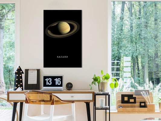 Canvas Print - Saturn (1 Part) Vertical-ArtfulPrivacy-Wall Art Collection